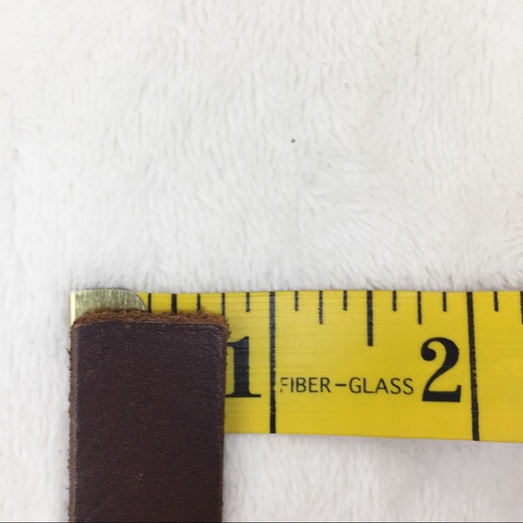 Gap Leather Belt Skinny with Stud Details Brown M - Picture 6 of 8